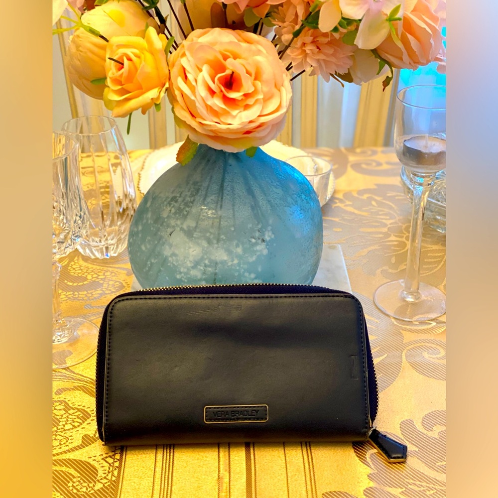 Vera Bradley blue leather wallet